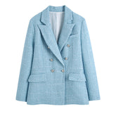 Limon High Rise Tailored Tweed Shorts - Yellow Ins Street